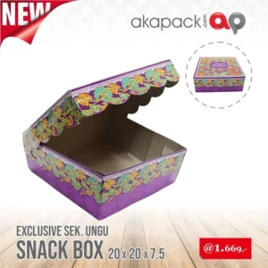 Nasi Box Purple Rose 18x18cm