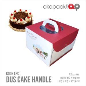 Dus Cake Handle Cherry Blossom 25x25x17.5