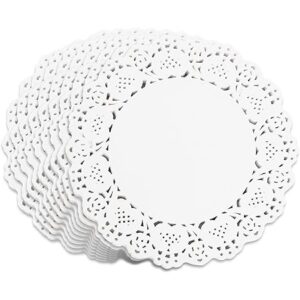 ROUND DOILIES 8" PUTIH