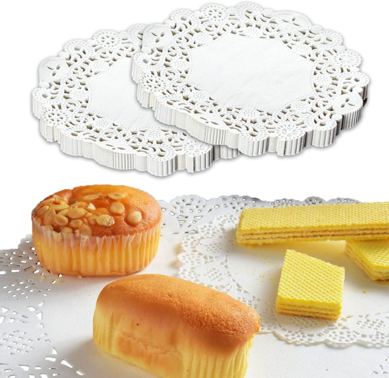 ROUND DOILIES 8.5" PUTIH