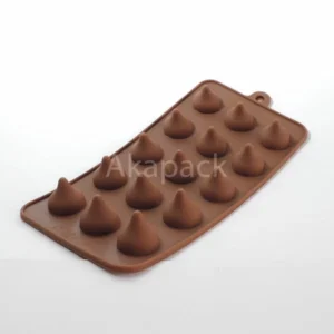 Silikon Coklat Kerucut
