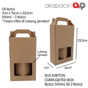 DUS KARTONCB BOTOL 500 ML ISI 2