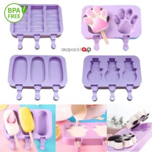 Silicone Ice Cream + Stik Snowman Mold 12x14cm