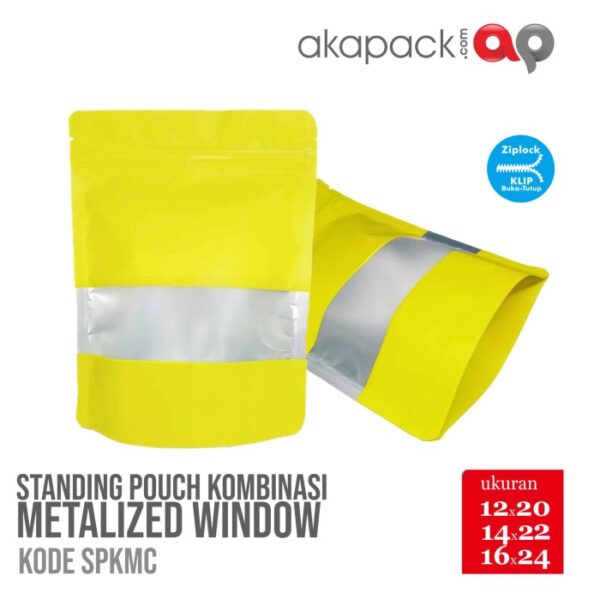 Standing Pouch Kombinasi Metalize Color 14x22