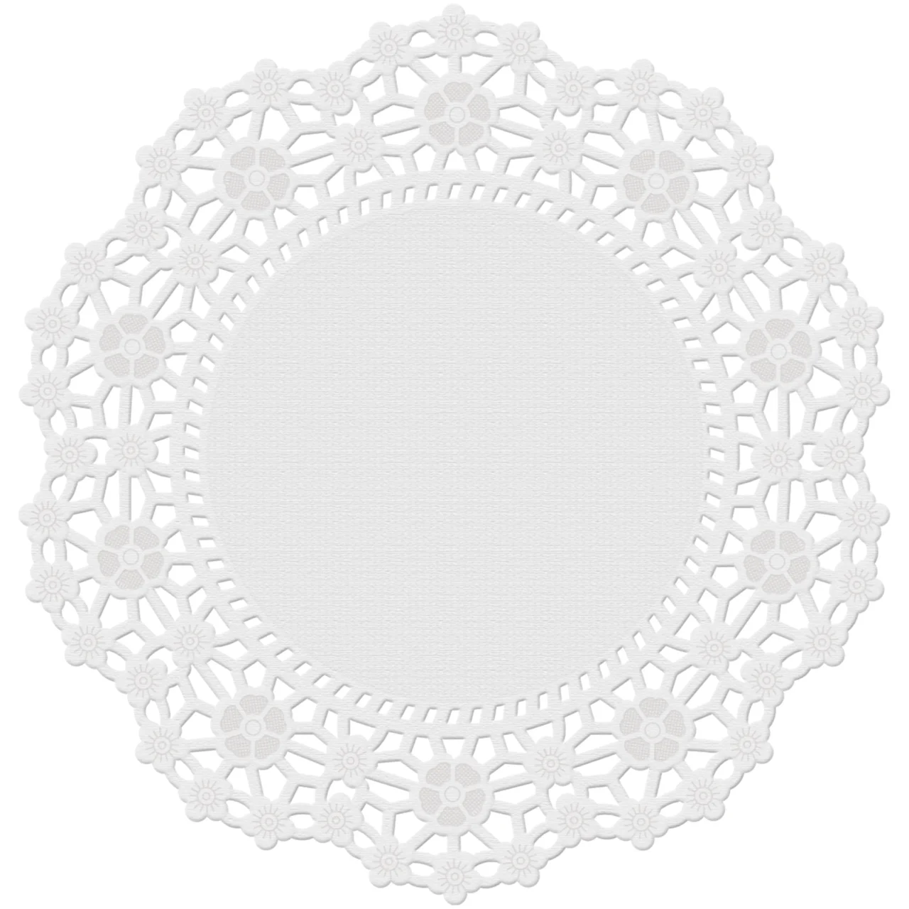 ROUND DOILIES 6,5" PUTIH