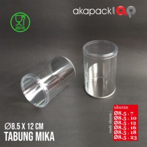 Tabung Mika 8,5 x 12cm