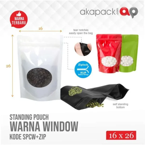 Std Pouch GKW+ZIP 16x26+8