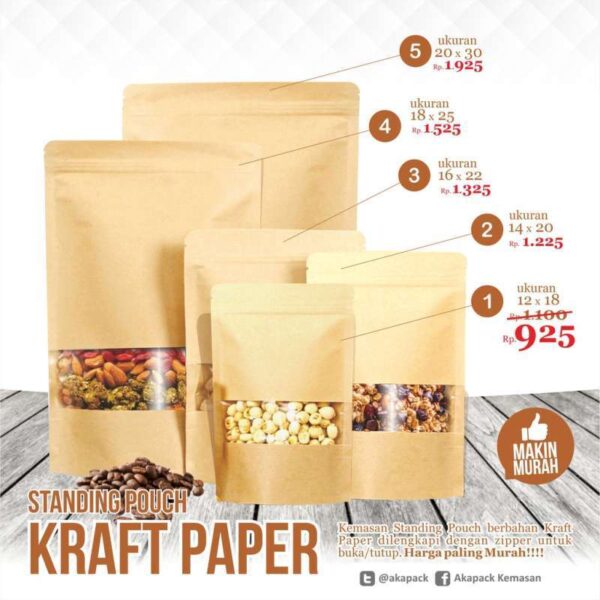 Std Pouch SPKW+ZIP 16x22