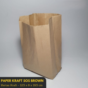 Paper Bag Brown 22.5 x 12.5 x 8 Non Flat Buttom