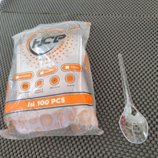 Sendok Makan HCP Bening Isi 100pcs
