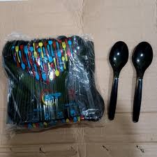 Sendok Makan HCP Hitam isi 100pcs