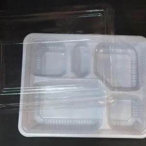 Tray Bento sekat 5 Putih
