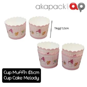 Muffin 60 Cup Melody isi 50pcs