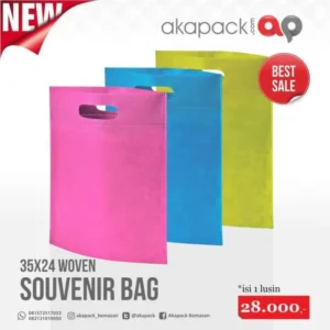 Tas Kain Woven 35x24 pink