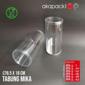 Tabung Mika 8,5 x 18cm