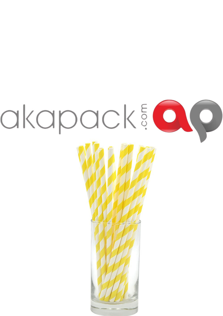 Paper Straw Strip Yellow